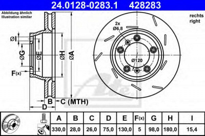ATE 24012802831 -  Тормозной диск