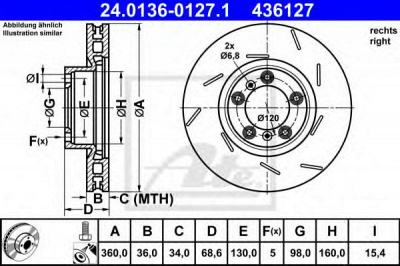 ATE 24013601271 -  Тормозной диск