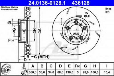 ATE 24013601281 -  Тормозной диск
