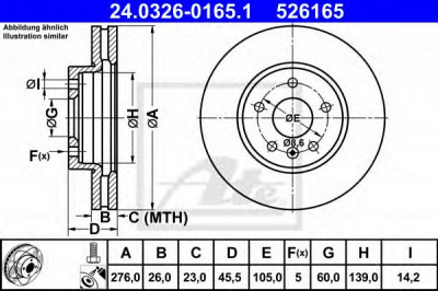 ATE 24032601651 -  POWER-DISC BREMSSCHEIBE