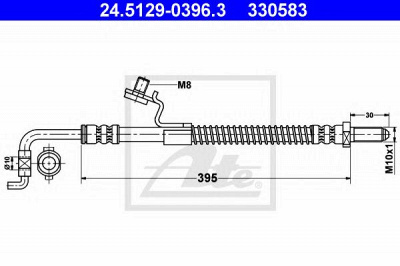 ATE 24512903963 -  Тормозной шланг