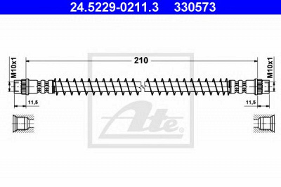ATE 24522902113 -  Тормозной шланг