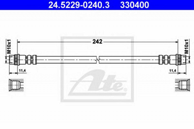 ATE 24522902403 -  Тормозной шланг