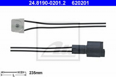 ATE 24819002012 -  Сигнализатор, износ тормозных колодок