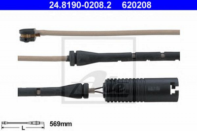 ATE 24819002082 -  Сигнализатор, износ тормозных колодок