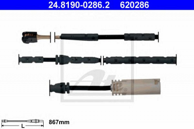 ATE 24819002862 -  Сигнализатор, износ тормозных колодок
