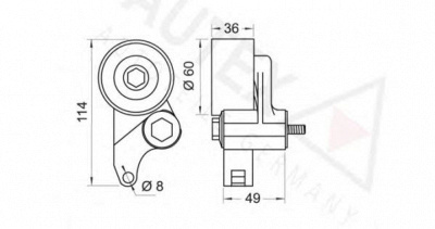 AUTEX 641593 -  Натяжной ролик, ремень ГРМ