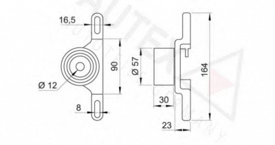 AUTEX 641789 -  Натяжной ролик, ремень ГРМ