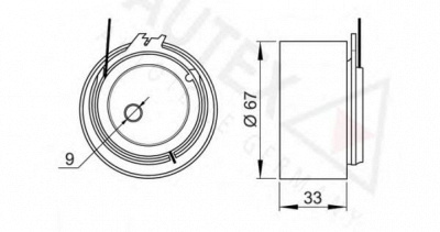 AUTEX 641831 -  Натяжной ролик, ремень ГРМ