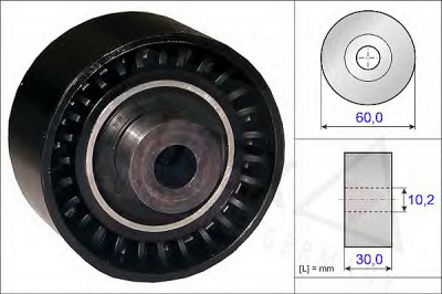 AUTEX 651759 -  Паразитный / Ведущий ролик, зубчатый ремень