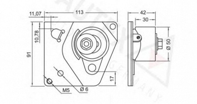 AUTEX 654184 -  Натяжная планка, ремень ГРМ