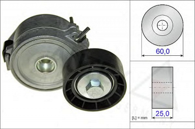 AUTEX 654678 -  Натяжная планка, поликлиновой ремень