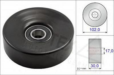 AUTEX 654697 -  Натяжной ролик, поликлиновой  ремень