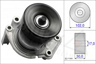 AUTEX 654706 -  Натяжная планка, поликлиновой ремень
