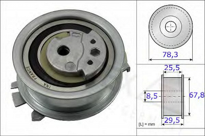 AUTEX 654760 -  Натяжной ролик, ремень ГРМ
