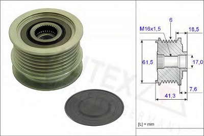 AUTEX 654803 -  Механизм свободного хода генератора