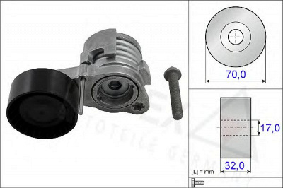 AUTEX 654814 -  Натяжная планка, поликлиновой ремень