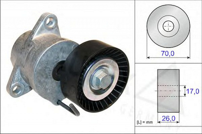 AUTEX 654815 -  Натяжная планка, поликлиновой ремень
