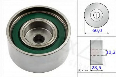 AUTEX 654816 -  Паразитный / Ведущий ролик, зубчатый ремень