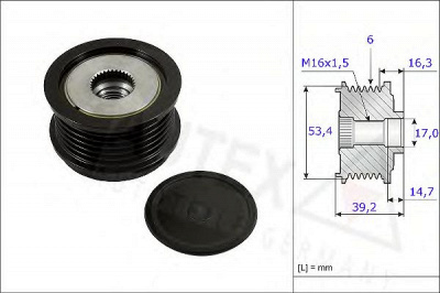 AUTEX 654819 -  Механизм свободного хода генератора