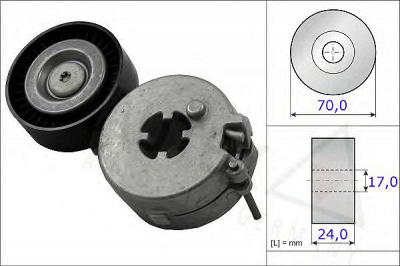 AUTEX 654838 -  Натяжная планка, поликлиновой ремень