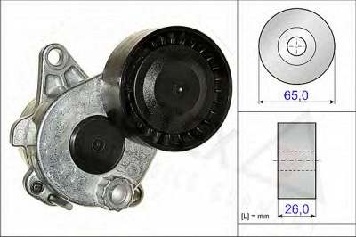 AUTEX 654839 -  Натяжная планка, поликлиновой ремень
