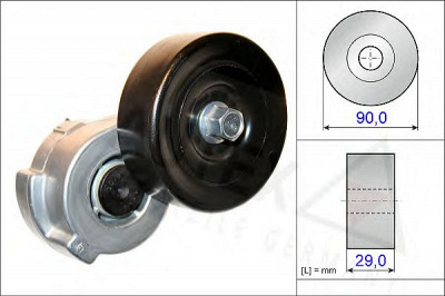 AUTEX 654841 -  Натяжная планка, поликлиновой ремень