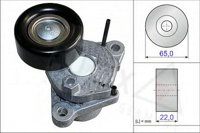AUTEX 654842 -  Натяжная планка, поликлиновой ремень