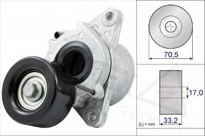 AUTEX 654845 -  Натяжитель ремня, клиновой зубча