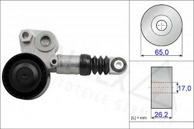 AUTEX 654846 -  Натяжитель ремня, клиновой зубча