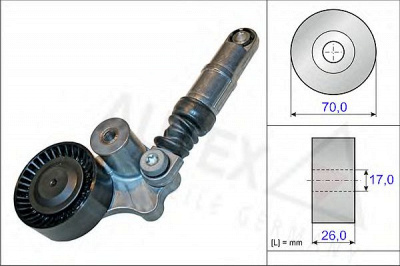 AUTEX 654848 -  Натяжная планка, поликлиновой ремень