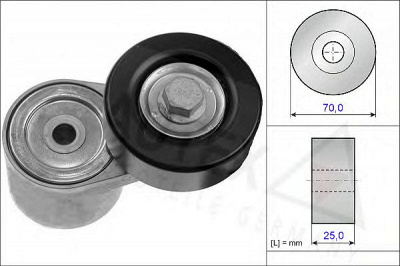 AUTEX 654850 -  Натяжная планка, поликлиновой ремень