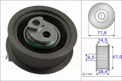 AUTEX 654865 -  Натяжной ролик, ремень ГРМ
