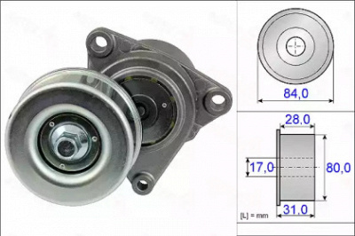 AUTEX 654868 -  Натяжитель ремня, клиновой зубча