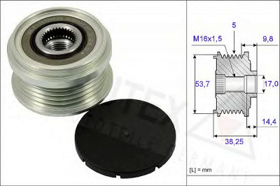 AUTEX 654870 -  Механизм свободного хода генератора