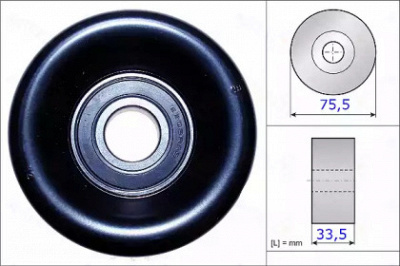 AUTEX 654872 -  Натяжной ролик, поликлиновой  ремень
