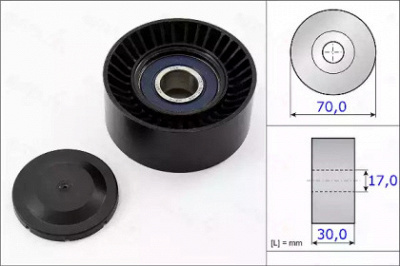 AUTEX 654893 -  Натяжной ролик, поликлиновой  ремень