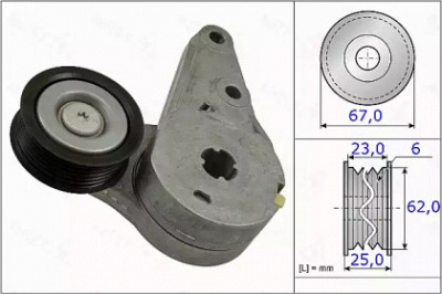 AUTEX 654908 -  Натяжная планка, поликлиновой ремень