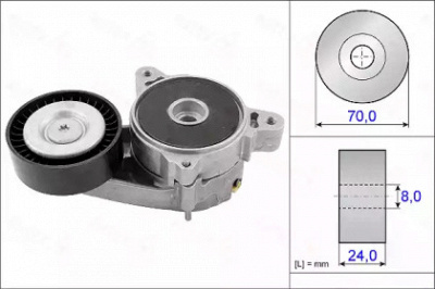 AUTEX 654910 -  Натяжная планка, поликлиновой ремень
