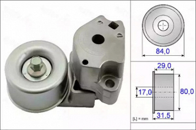 AUTEX 654977 -  Натяжная планка, поликлиновой ремень
