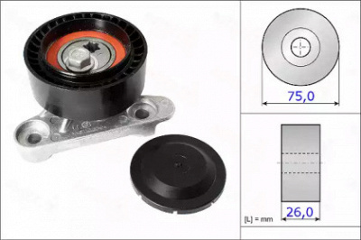 AUTEX 654982 -  Натяжной ролик, поликлиновой  ремень