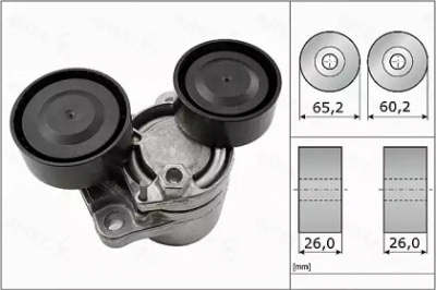 AUTEX 654986 -  Натяжной ролик, поликлиновой  ремень