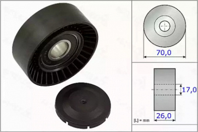 AUTEX 655007 -  Натяжной ролик, поликлиновойремень