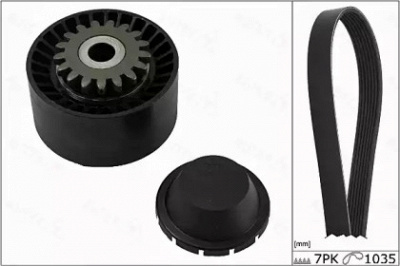 AUTEX 702852 -  Поликлиновой ременный комплект
