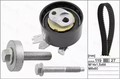 AUTEX 702884 -  Комплект ремня ГРМ