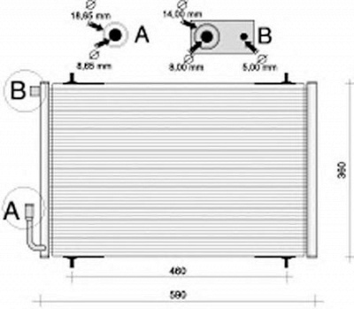 AUTOCLIMA 30311329cp -  Конденсатор, кондиционер