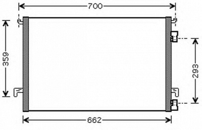 AUTOCLIMA 30311542 -  Конденсатор, кондиционер