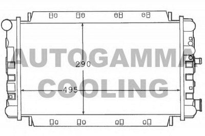 AUTOGAMMA 100352 -  Радиатор, охлаждение двигателя