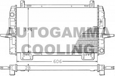 AUTOGAMMA 100376 -  Радиатор, охлаждение двигателя