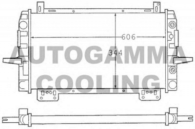 AUTOGAMMA 100379 -  Радиатор, охлаждение двигателя
